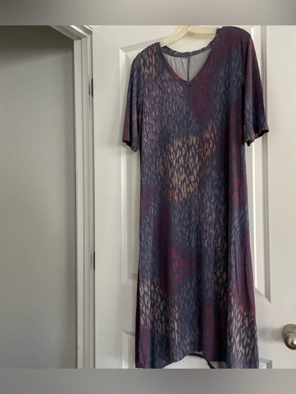 Bohemian Style Maxi Dress Animal-Tie-dye Vibes Abstract Relaxed Vacation Travel - Picture 7 of 13